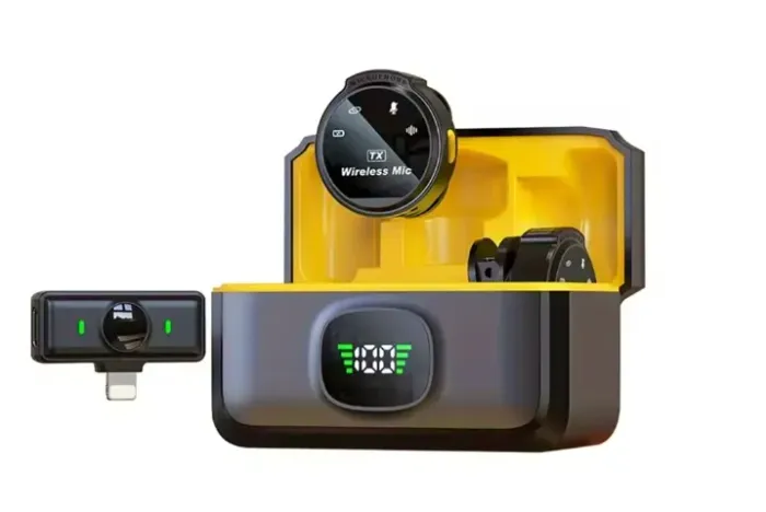 Microfone J6 lapela para iphone sem fio wireless bluetooth