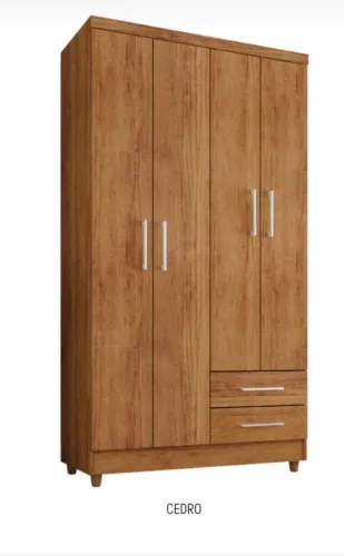 Promoção Guarda Roupa Marrom 4 portas - 13/10