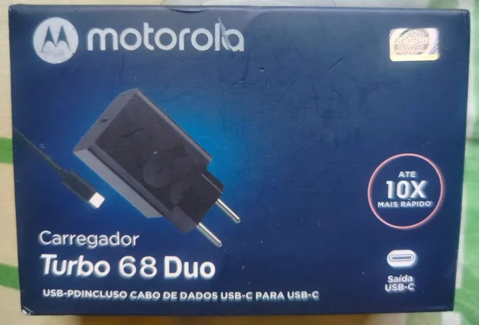 Carregador Motorola Turbo 68 Duo
