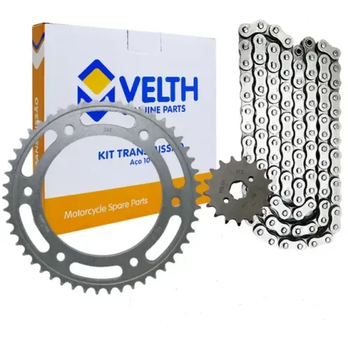Kit Relação Transmissão Nxr Bros 150 Aço1045 Velth