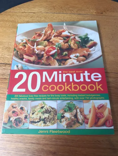 Livro Culinária 200 receitas ilustradas 750 fotos 20 Minute Cookbook - Jenni Fleetwood 
