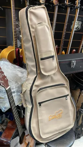 Semi case Bag de couro para violão folk ou jumbo