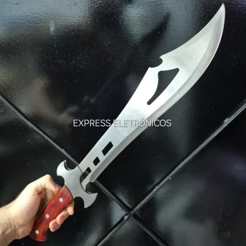 FACA DE CHURRASCO PROFISSIONAL REFORÇADA PESCARIA COZINHA COM BAINHA