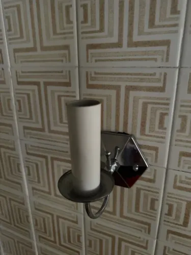 Luminária de Parede em Metal Cromado