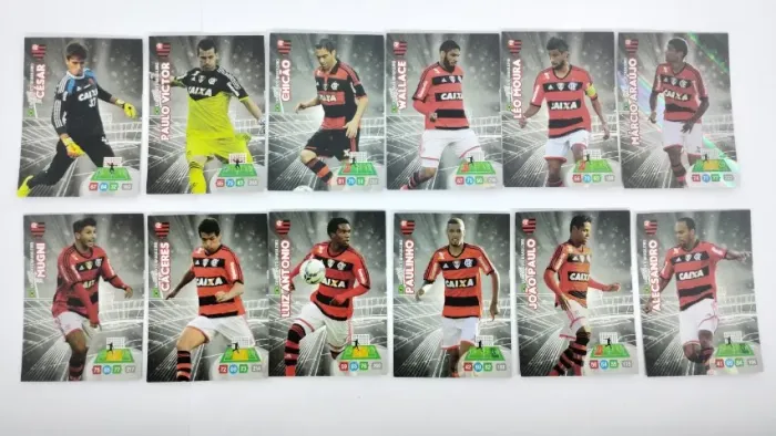 Kit 12 Cards Figurinhas Brasileiro 2014: Flamengo Jogadores