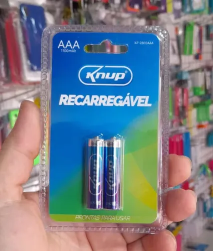 Pilha Recarregável AAA (Palito) 2 unidades KNUP