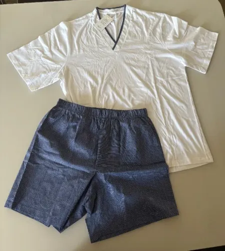 Pijama Deztroços Masculino G de Algodão Decote V. COM ETIQUETA e NUNCA usado