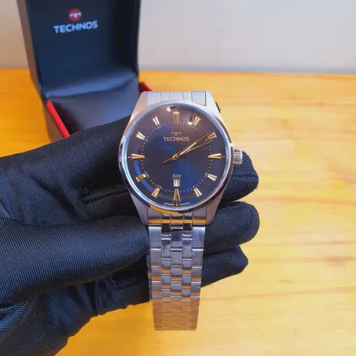 Relógio Technos Executive 42mm todo em aço 
