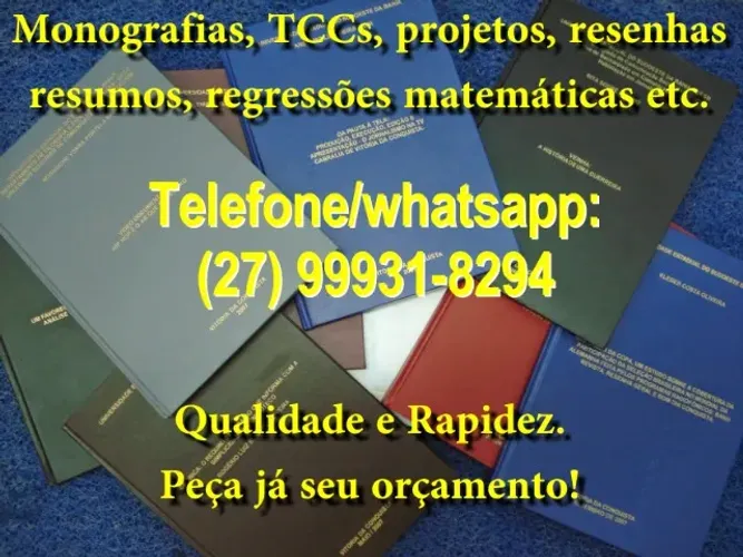Assessoria em trabalhos acadêmicos e afins...