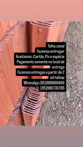 Telha Canal de primeira linha 