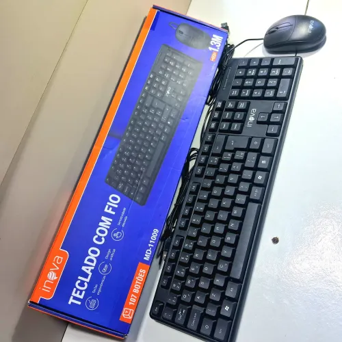 Kit Teclado e Mouse Inova - Novo