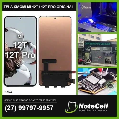 Tela Display P/Xiaomi Mi 12T / Mi 12T Pro Original Amoled 3.924 - Instalação Expressa 