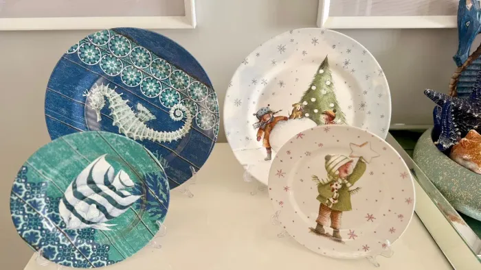 Conjunto de Pratos Decorativos - Temas Diversos
