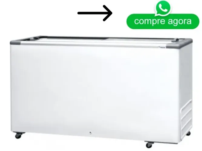 Freezer Horizontal Fricon Tampa de Vidro Novo 127/220v