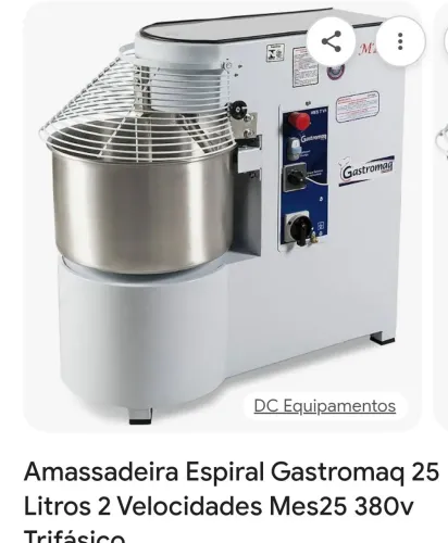 Masseira aspiral gastromaq (nova) 25 kl 