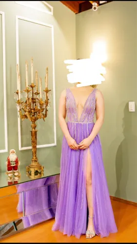 Vestido lilás 