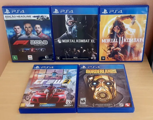Combo 5 jogos PS4