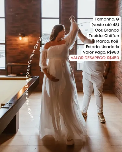 Vestido de Noiva ou Chá Revelação ou Chá de bebê