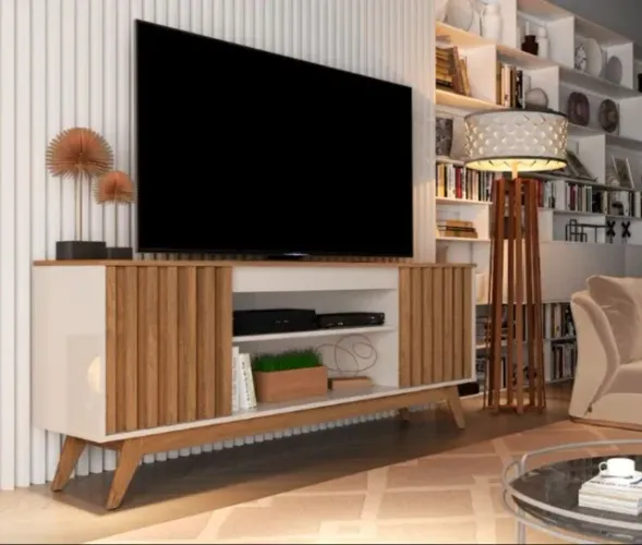 Rack Malibu Wood Para Tv De Ate 55 Polegadas - SUPER OFERTA!