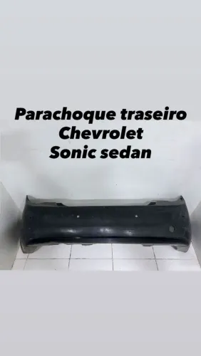 Parachoque traseiro Chevrolet Sonic sedan original 