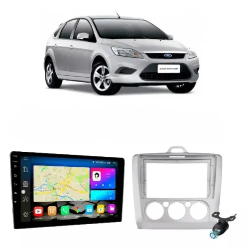 Central Multimídia Android 9 Pol. Carplay/A. Auto Focus 2008 a 2012