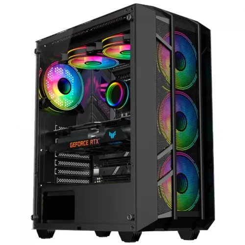 Gabinete Gamer Kalkan Alfern *Sem Fan Led* - ATX, Micro-ATX e Mini-ITX (KLK00034) - WZetta