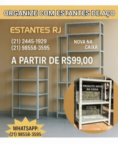 Estantes de Aço a partir R$99,00