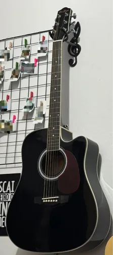 Violão Di Giorgio Genesis Black - Aço