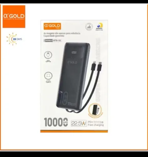 Carregador Portátil A'Gold 1000 mAh 22.5W