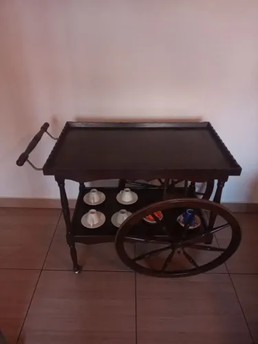 Carrinho de Chá colonial - Madeira Maciça