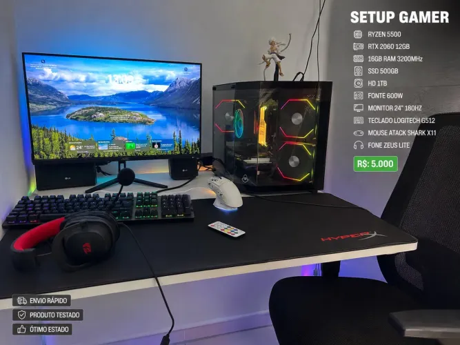 Vendo setup completo gamer