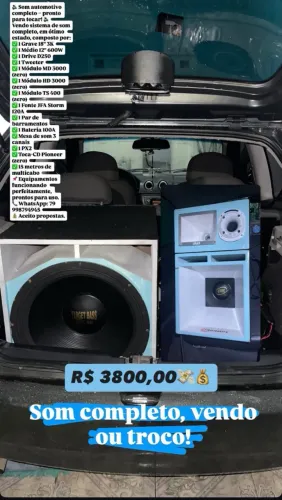 Som automotivo interno / oportunidade