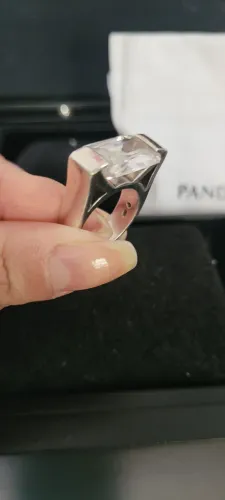 Anel de prata maciça 925 aro 15/16.