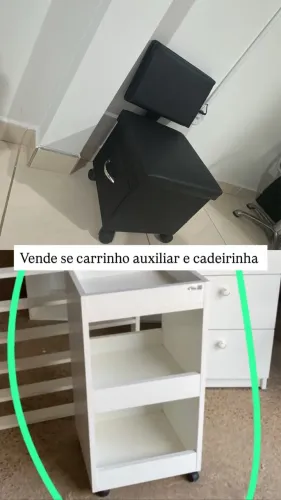Vende se cadeirinha e carrinho auxiliar