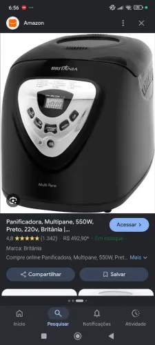 Vendo panificadora, usada uma vez