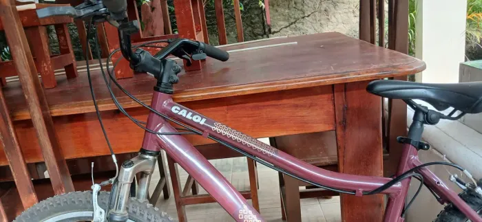 Vendo bicicleta Caloi Rouge aro 26, na cor vinho, equipada com 21 marchas e freios V-Brake