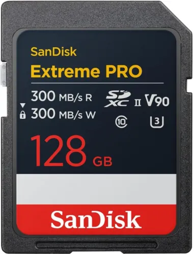 SanDisk Extreme PRO SD 128GB V90 - Lacrado