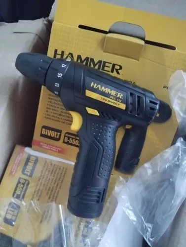 PARAFUSADEIRA HAMMER 12V SEM IMPACTO. SOMENTE PRA MONTAGEM 