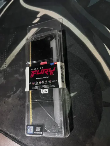 Memória DDR4 Kingston Fury Beast, RGB, 8GB, 3200MHz, Black RGB