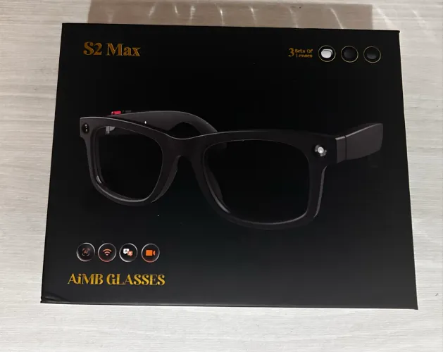 Óculos Inteligente S2 Max AiMB Glasses - Câmera, Áudio e IA | Novo