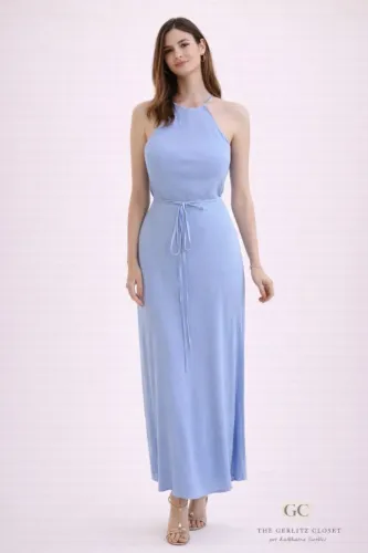 Vestido longo azul - tamanho 40/EUR 42