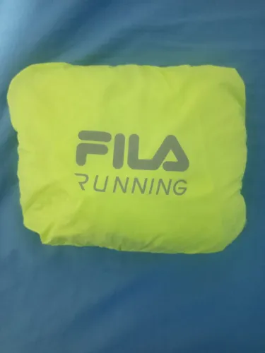 Corta vento fila running verde neon tamanho M