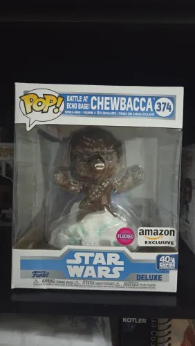 Funko Pop! Deluxe Flocked Chewbacca, Amazon Exclusive
