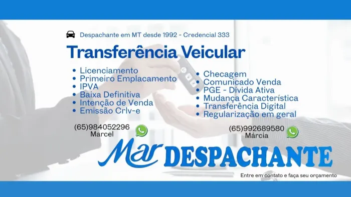 Despachante em MT