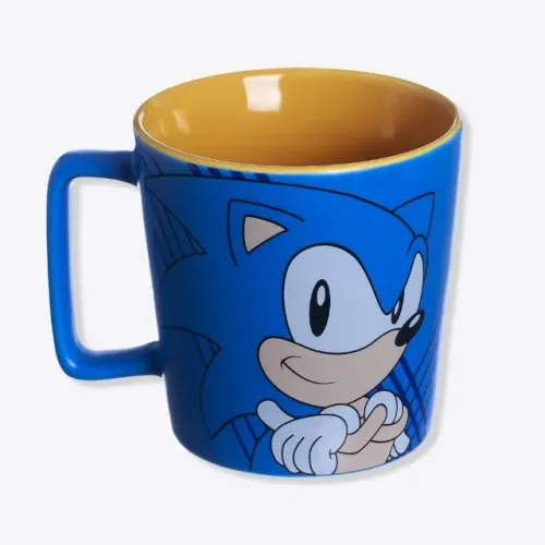 Caneca Sonic Cerâmica 400ML Licenciada Sega!