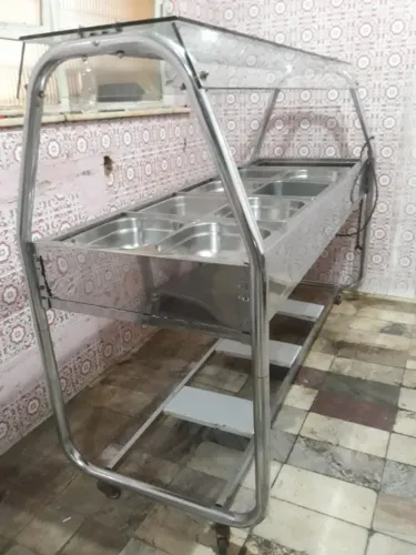 Self Service térmico - quente - inox 10 cubas - top blindex 220 v