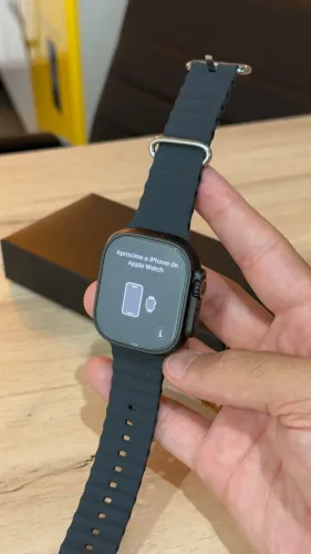 Apple Watch Ultra 2 49mm Preto Cellular 4G + GPS - Apenas 1 mês de uso! Garantia até 2027!