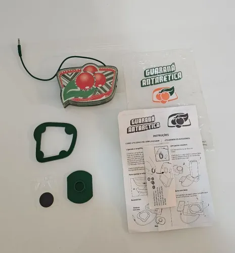mini amplificador de som da marca Guaraná Antarctica