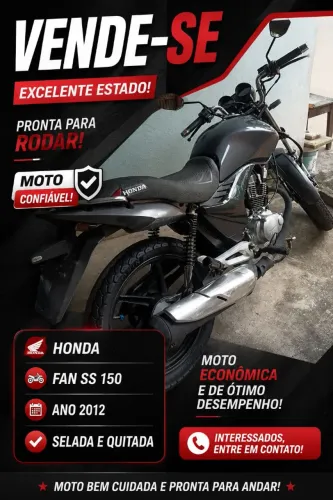 Moto confortável pronta pra rodar