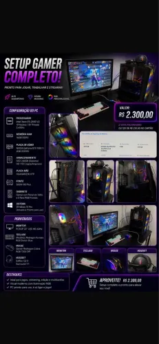 VENDO PC GAMER COMPLETO 